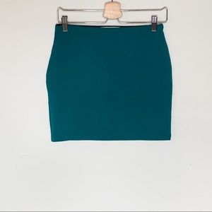 Gorgeous Green Forever 21 Mini Skirt - Medium